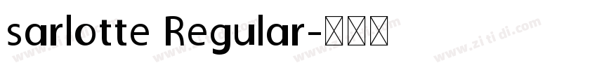 sarlotte Regular字体转换